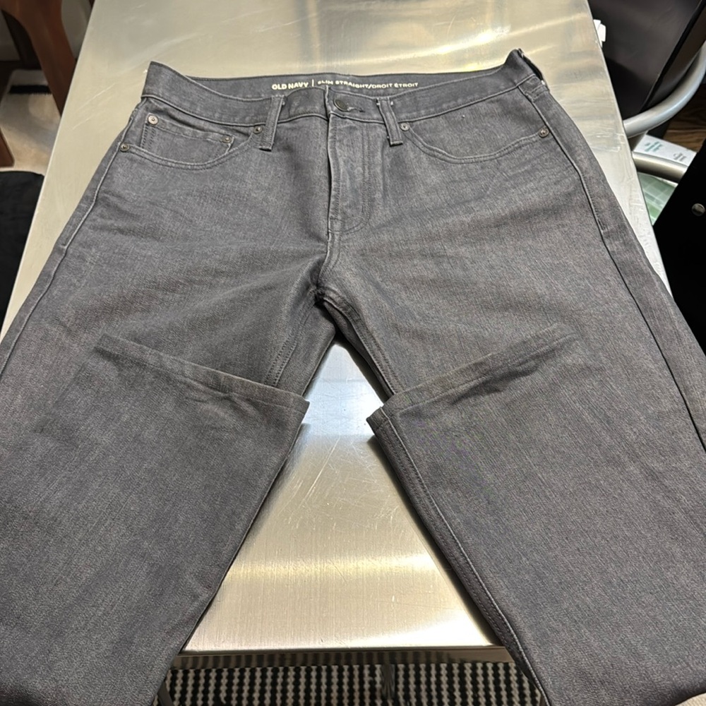 Slim straight 32x30 men’s jeans gray/blue